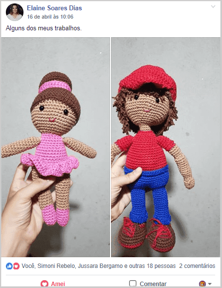 Amigurumi bonecos